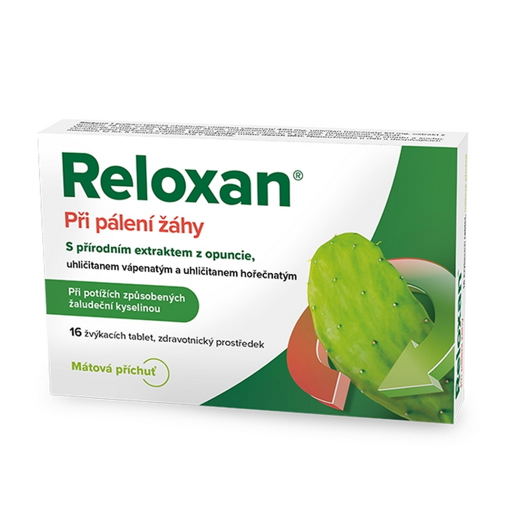 Levně RELOXAN Mint žvýkací tablety s příchutí máty 48 tablet