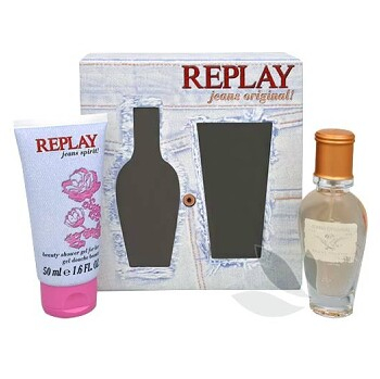 Replay Jeans Original For Her - toaletní voda s rozprašovačem 20 ml + sprchový gel 50 ml