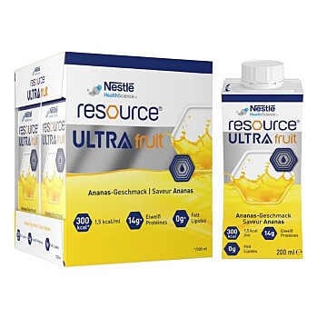 RESOURCE Ultra fruit ananas perorální roztok 4 x 200ml (Výživa v nemoci a pro seniory)