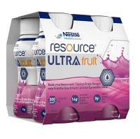 RESOURCE Ultra fruit červené ovoce perorální roztok 4 x 200ml