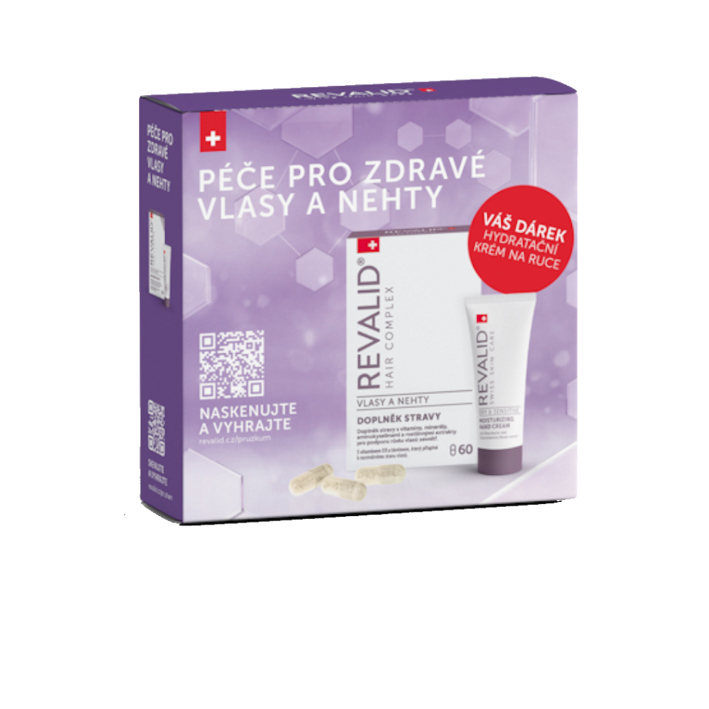 E-shop REVALID Hair complex 60 kapslí + hydratační krém na ruce 20 ml ZDARMA