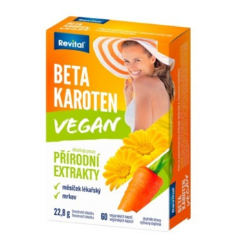 REVITAL Beta-karoten vegan 60 kapslí