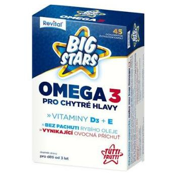 Revital Big Stars Omega 3 + vitaminy D a E 45 kapslí  
