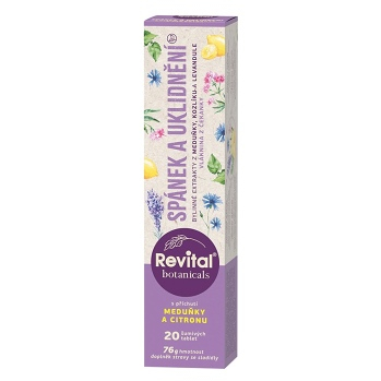 REVITAL Botanicals spánek a uklidnění 20 šumivých tablet (Na spánek) - Vícesložkové