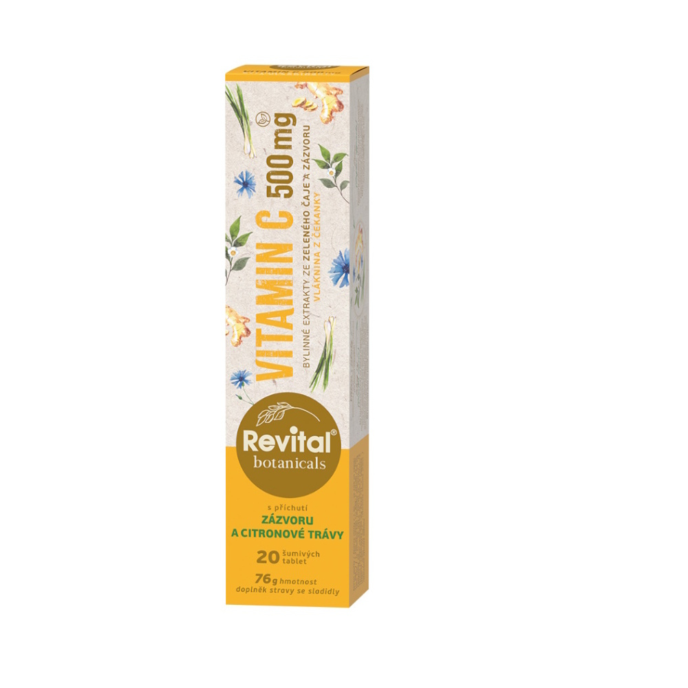 REVITAL Botanicals vitamin C 500 mg 20 šumivých tablet