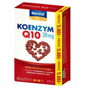 REVITAL Koenzym Q10 30 mg +Selen + vitamin E 30+30 kapslí ZDARMA