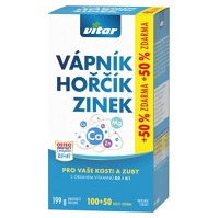 VITAR Vápník + hořčík + zinek + vitamín D3 + K1 150 tablet
