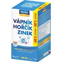 REVITAL Vápník, Hořčík, Zinek + vitamín D3 + K1 150 tablet