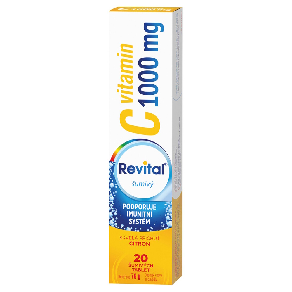 Levně REVITAL Vitamin C 1000 mg citron 20 šumivých tablet