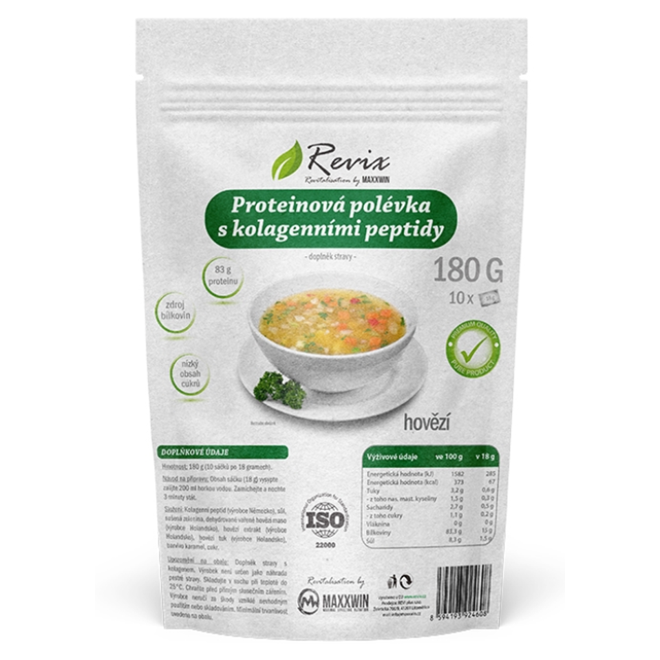 E-shop REVIX Proteinová hovězí polévka s kolagenními peptidy 180 g
