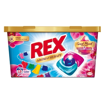 REX Aromatherapy Prací kapsle Orchid Color 13 praní (Prací kapsle, tablety)