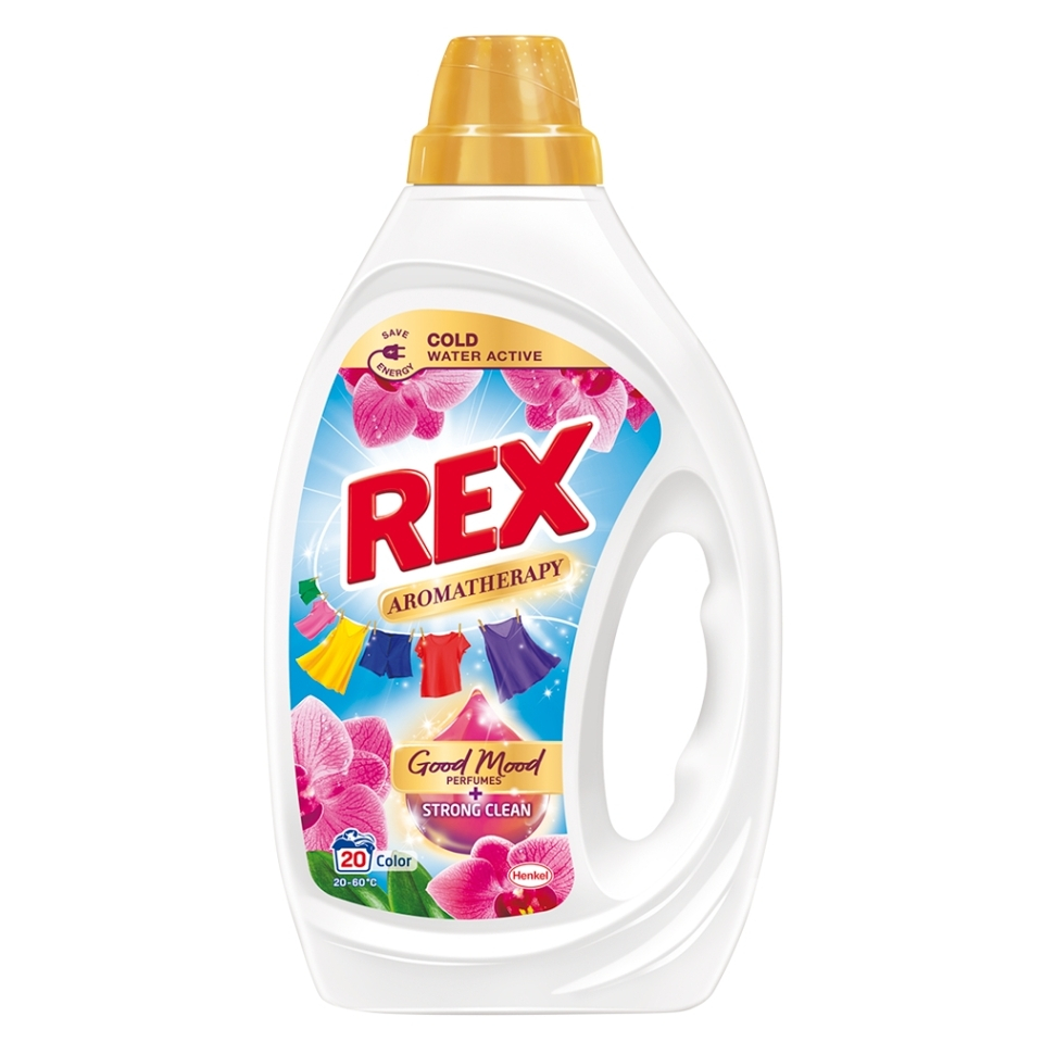 E-shop REX Aromatherapy Prací gel Orchid Color 20 praní 900 ml