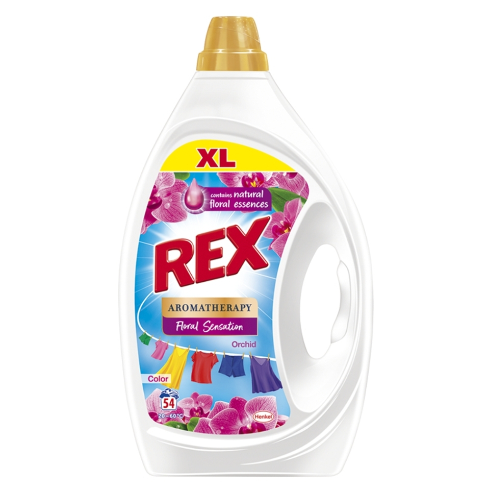 E-shop REX Aromatherapy Prací gel Orchid Color 54 praní 2,43 l