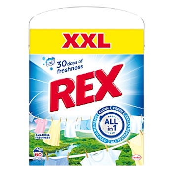 REX Prací prášek Amazonia Freshness Box 60 praní 3,3 kg (Prací prášky)