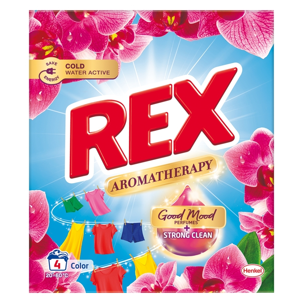 E-shop REX Prací prášek Aromatherapy Orchid Color Box 4 praní 220 g