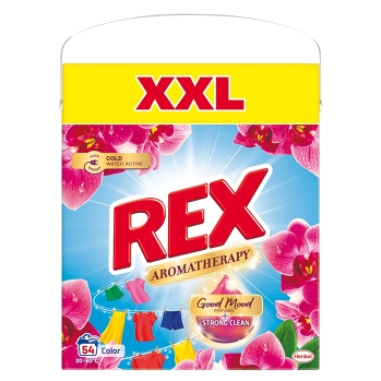 REX Aromatherapy Prací prášek Orchid Color Box 54 praní 2,97 kg (Prací prášky)
