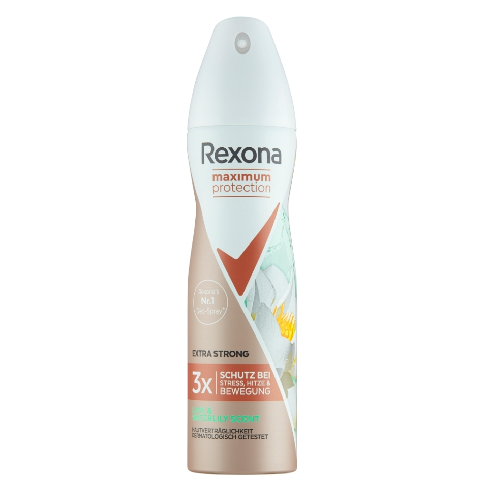 E-shop REXONA Maximum Protection Lime & Waterlily Scent Antiperspirant sprej 150 ml