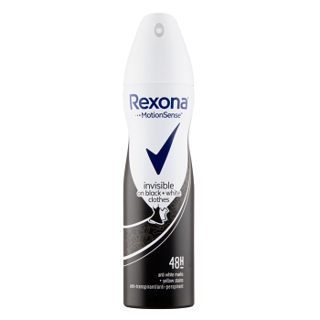 REXONA Invisible on Black + White Clothes Antiperspirant sprej 150 ml