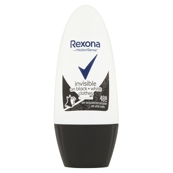 REXONA Invisible on Black + White Clothes Invisible roll-on 50 ml