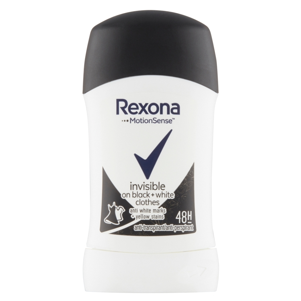 REXONA Invisible on Black + White tuhý antiperspirant 40 ml