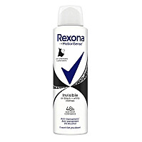 REXONA Invisible on Black + White Clothes Antiperspirant sprej 150 ml