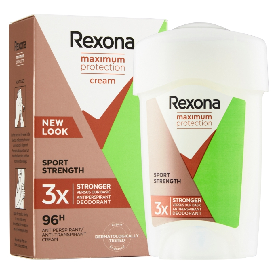 E-shop REXONA Maximum Protection Sport Strength antiperspirační krém 45 ml