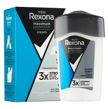 REXONA Men Maximum Protection Clean Scent tuhý krémový antiperspirant pro muže 45 ml, poškozený obal