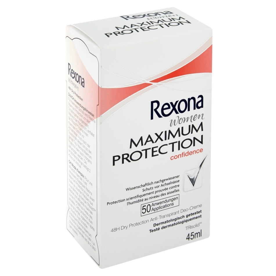 Fotografie REXONA Maximum Protection Confidence tuhý deodorant 45 ml Rexona