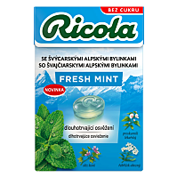 RICOLA Fresh mint bez cukru bonbony 40 g