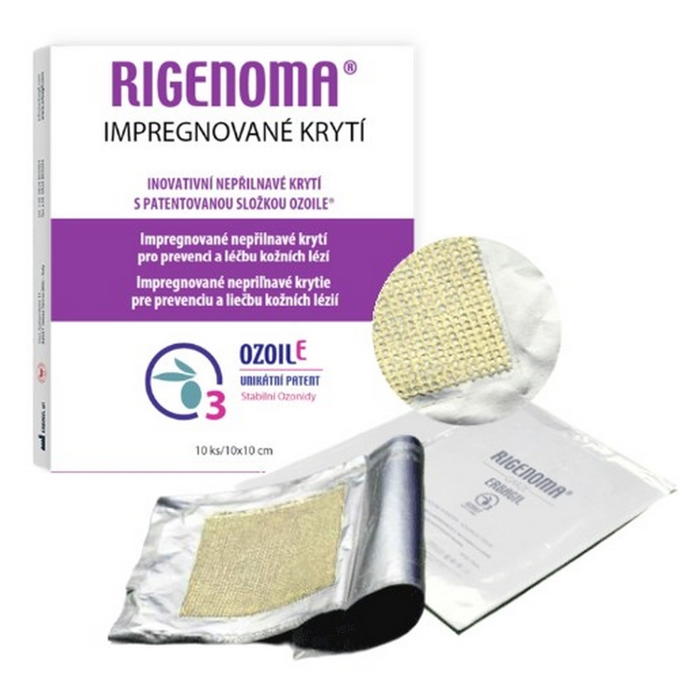 RIGENOMA Impregnované nepřilnavé krytí 10 kusů