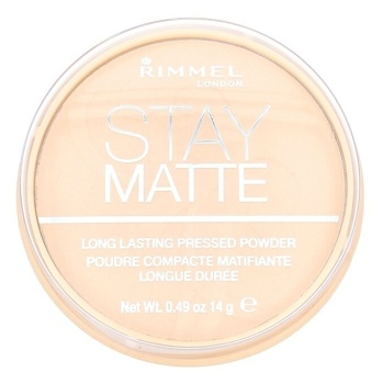 RIMMEL LONDON Stay Matte Kompaktní pudr 001 Transparent 14 g (Pudry) - Rozjasňující