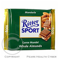 Ritter Sport čokoláda celé mandle 100g