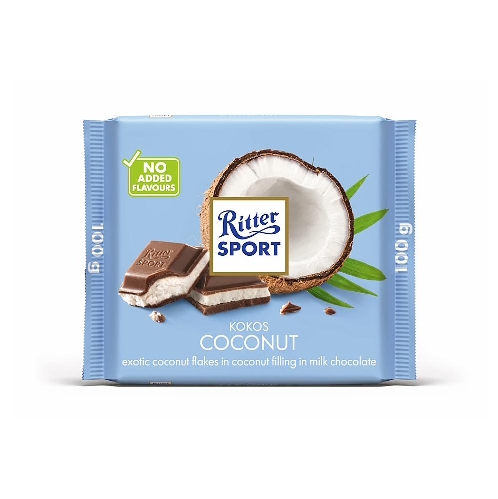 RITTER SPORT Kokosová čokoláda 100 g