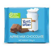 RITTER SPORT Mléčná čokoláda 100 g