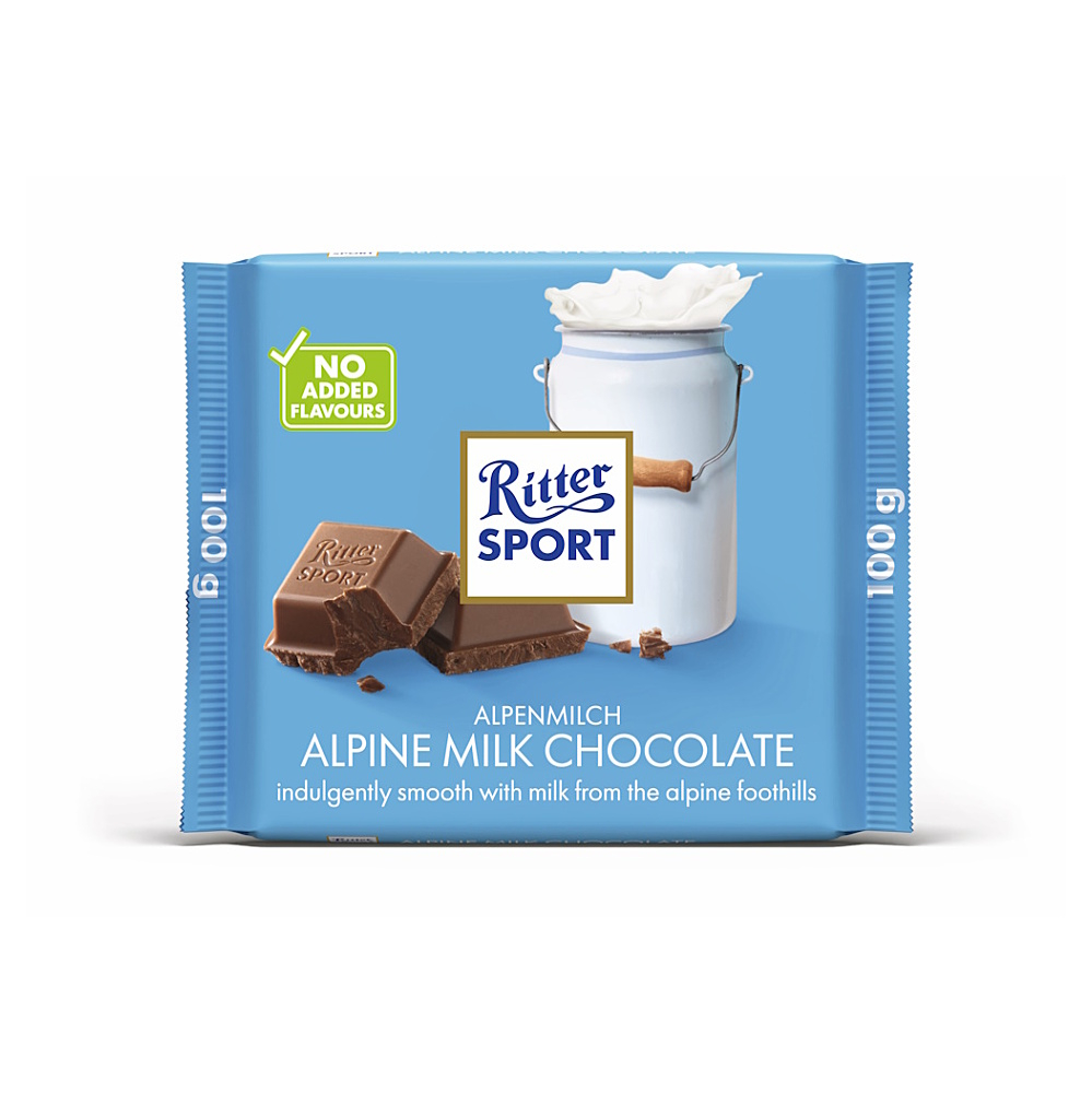 RITTER SPORT Mléčná čokoláda 100 g