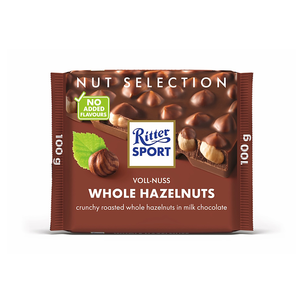 RITTER SPORT Mléčná čokoláda celé ořechy 100 g