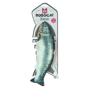 ROBOCAT Fish Salmon madnip USB hračka pro kočky 30 cm (Hračky pro kočky) - Elektronické