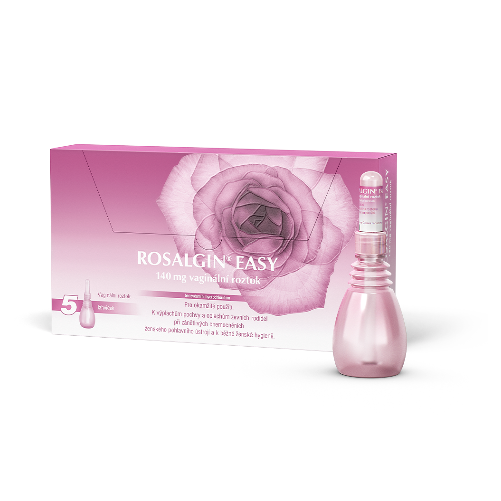E-shop ROSALGIN Easy vaginální roztok 140 mg 5x 140 ml