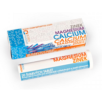 ROSEN PHARMA Calcium Magnesium Zinek 20 šumivých tablet