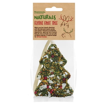 ROSEWOOD Pamlsek pro hlodavce vánoční stromek 1 ks (Pamlsky pro králíky)