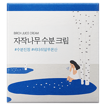 ROUND LAB Hydratační krém s březovou šťávou 80 ml (Korejské pleťové krémy a gely) - Hydratační, Vyživující