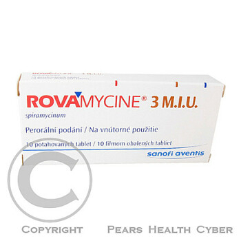 ROVAMYCINE 3 M.I.U.  16X3MU Potahované tablety