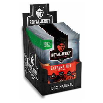 ROYAL JERKY BEEF EXTREME HOT 12x22g