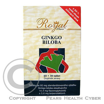 Royal Plus Ginkgo biloba 60 mg tbl. 90