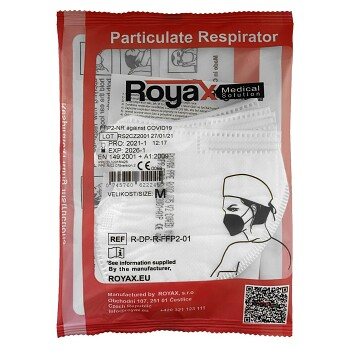 ROYAX FFP2 respirátor bílý velikost M 5 ks
