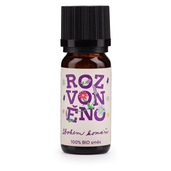 ROZVONĚNO Sbohem komáři Směs éterických olejů Sbohem komáři 10 ml (Směsi éterických olejů)