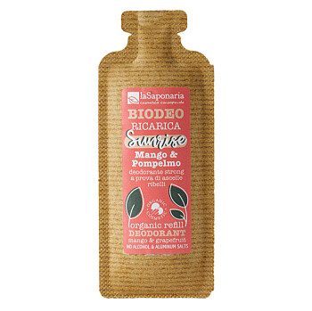 LA SAPONARIA Náplň do roll-on Sunrise - Mango & Grapefruit BIO 40 ml (Přírodní deodoranty a antiperspiranty) - BIO