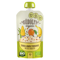 RUDOLFS Bio kapsička obilná 3zrnná kaše s ovocem  4m+ 110 g