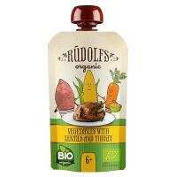 RUDOLFS Bio kapsička zelenina, čočka, krůtí maso 6m+ 110 g
