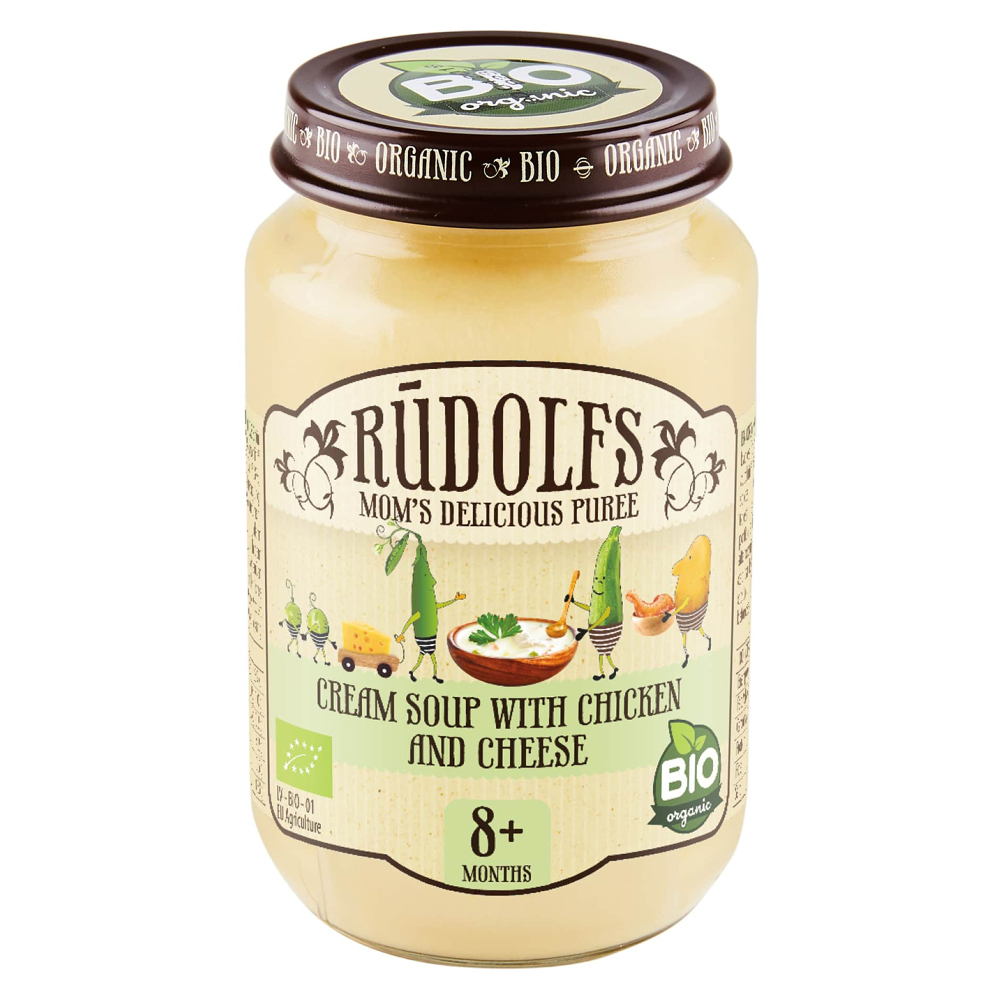 E-shop RUDOLFS Bio krémová polévka s kuřecím masem 8m+ 190 g
